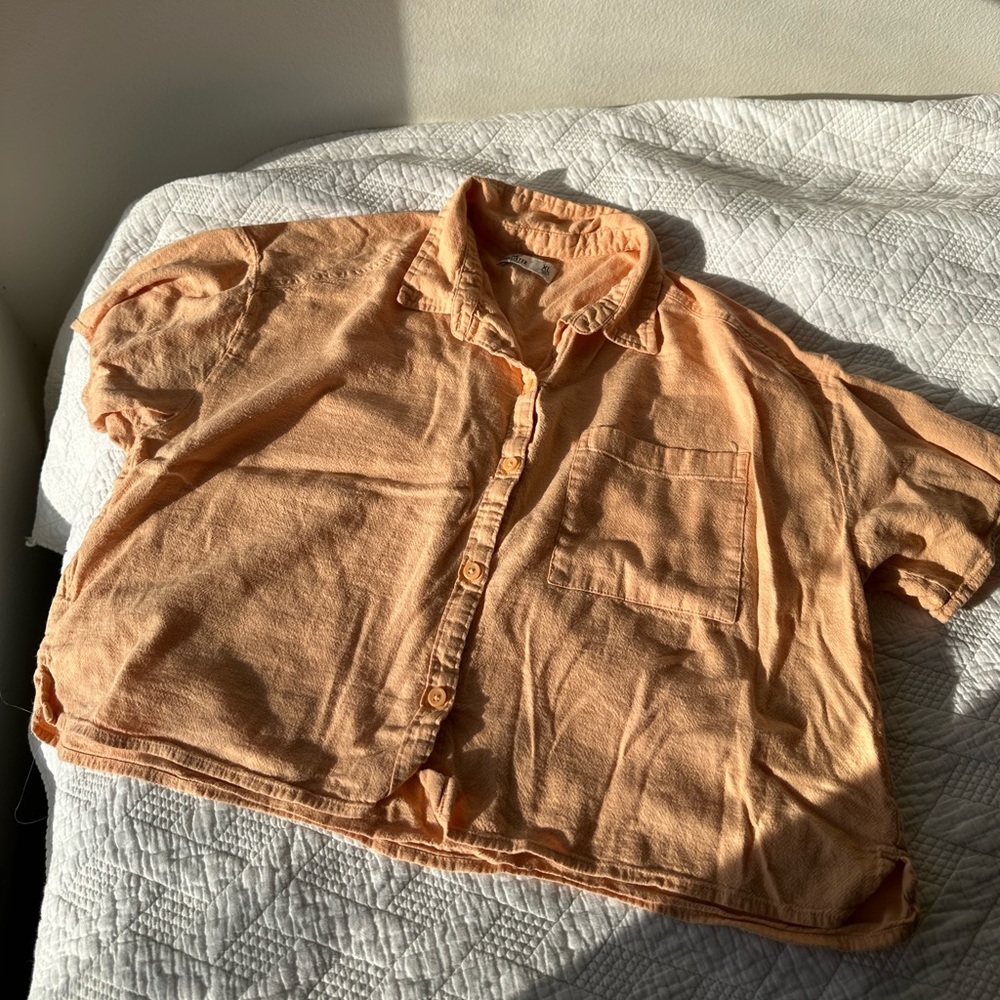 Cropped Button Down